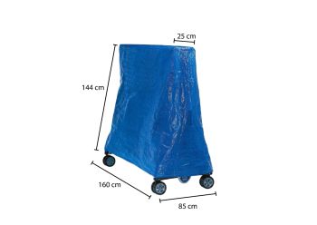 Beschermhoes tafeltennistafel 160x144x25/85 cm blauw